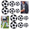12 Stück Patches zum Aufbügeln Fußball 3/4/5cm, Fußball Stickerei Patch Waschbar, Iron-On fussball bügelbild Aufnäher wiederverwendbar, Aufnähen Patches Aufnäher für Jeans Rucksäcke Schal Socken