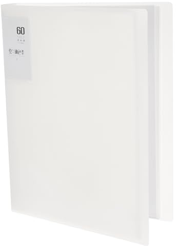 M&G 60-Pocket Binder with PP Plastic Sleeves A4(White), Art Portfolio Folder with Clear Sheet Protectors, Display 120 Pages for Organizing Documents, 310x235x40mm