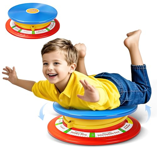 TERRAMUS Carrousel - Chaise pivotante à 360° - Jouet à capteur d'autisme pour garçons et filles - Bleu