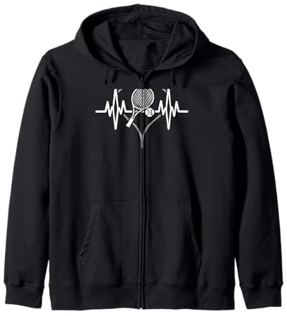 Heartbeat Tennis Heartline Pulse Sportspiel für Spieler Kapuzenjacke
