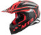 MTR X7B Evo Motocross Helm, ECE 22.06 Geprüfter Motorradhelm, Crosshelm ohne Visier, Cross Helm Motorrad mit Belüftung & Entlüftung, Downhill Helm Geeignet als Fullface Helm MTB, Schwarz/Silber/Rot L