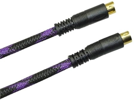 JIAOYINZI Cable S-Video Chapado en Oro (SVHS) Cable S-Video de 4 Pines(3m)