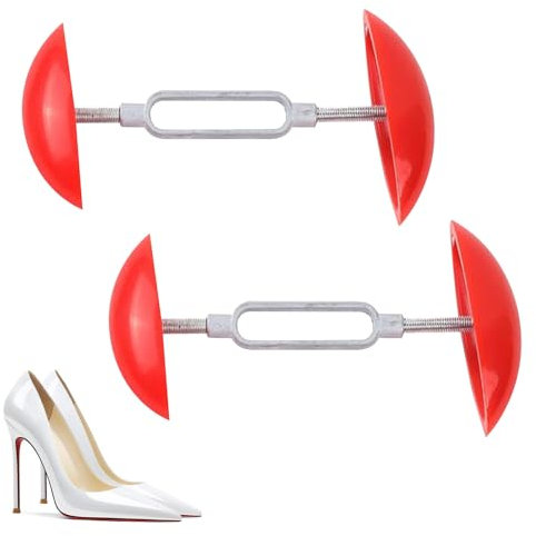 2Pcs Shoe Stretchers for Women, Red Shoe Expander, Adjustable Shoe Widener Stretcher, Shoe Width Stretcher Easy to Carry Perfect Shoe Expanding Tool, You Can Make Shoes to Achieve a Perfect Fit