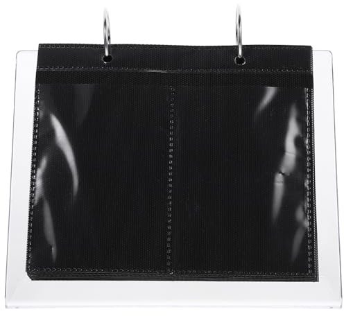BAZEITFLOW Support de Rangement Transparent pour Autocollants Nail Art Album d'Organisation Portable pour Stickers Ongles Capacité Multi-Tailles Outil Pratique pour Salon de Manucure