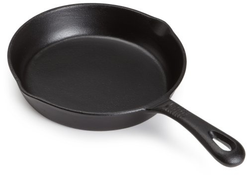 GoodCook Pre-Seasoned Cast Iron Skillet, 8 Inch, Black