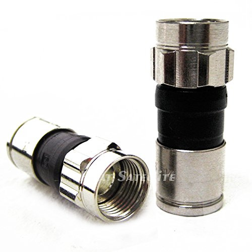 PPC EX6XLPLUS Snap & Seal Outdoor Coax Compression Connectors, Quantity:50, Comcast, DTV & Dish Approved