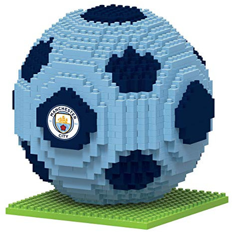 FOCO Offizielles Lizenzprodukt Manchester City FC BRXLZ-Steine 3D-Fußball BAU-Set