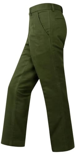Hoggs of Fife Monarch II Moleskin Trouser - Dark Olive 34 Unfinished