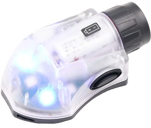 Luz estroboscópica táctica IR para casco, luz de identificación militar con luz LED visible constante y luz estroboscópica de señal de supervivencia (negro-azul)