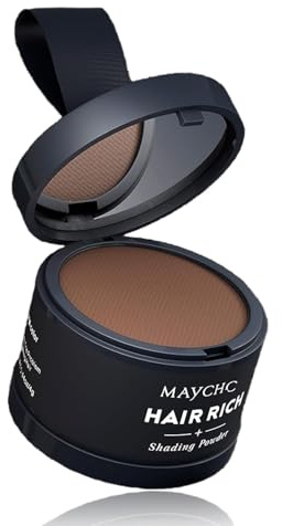 Maycheer Hairline Powder for Women, Maycheer Hair Shadow, Maycheer Magic Root Cover Up, Maycheer Hair Rich Shading Powder (3#Light Brown)