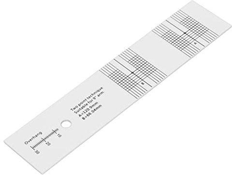 Asixxsix Transportador de alineación de cápsulas de tocadiscos, transportador acrílico de alineación de cápsulas de fono para calibración de precisión, para tocadiscos de vinilo