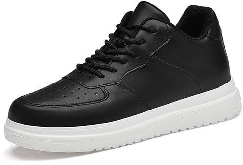 Generisch 2026 Zapatos con Elevadores Hombre 6/8/10cm Unisex Altura Ajustable Zapatos Casuales con Elevadores Antideslizantes Transpirables Zapatillas Elegantes Hombre Charol
