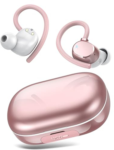 Ecouteurs Bluetooth sans Fil Sport, 2026 Nouveau Écouteurs Bluetooth 5.3 HiFI Stéréo Oreillette sans Fil avec Écran LED, IP7 Étanche Casque avec ENC Mic, USB-C Charge Rapide, pour Gym/Running/Sport