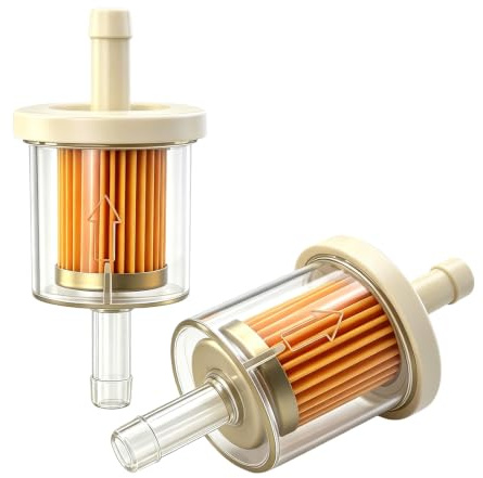 2PCS 8mm Inline Fuel Filter for ATV Motorcycle Motorbike Lawn Mower Cars