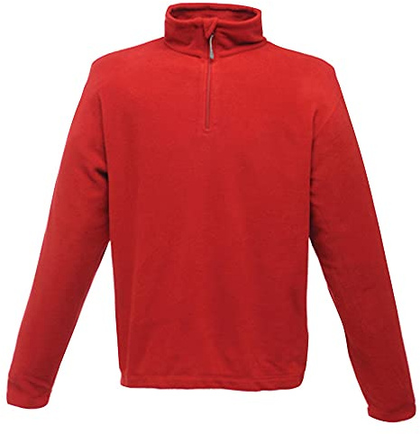 Regatta Homme Micro Zip Neck Vêtements-de-Travail Hauts-de-Travail Pulls-de-Travail, Rouge Classique, L EU