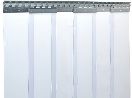 Zettl GmbH PVC-Streifenvorhang, Lamellen 2x200mm, HxB 2,25m x 1,20m