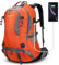 G4Free 50L Outdoor Camping Klettern Wandern Rucksack mit Regen Abdeckung (Orange)