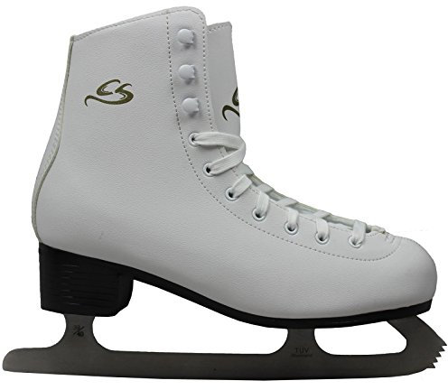 Cox Swain Figure Damen + Kinder Eiskunstlauf Schlittschuh -LOHJA- alle Größen, Colour: White, Size: 41