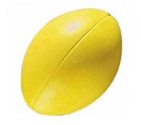 Cartasport Unisex Spugna Palla da Rugby, Giallo