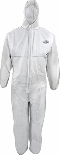 100 Stück Einwegoverall CoverTex SMS C1, Cat III Typ 5+6, weiss, Antistatisch EN 1149, Chemikalienschutz, Asbest, Gr.: XXXL