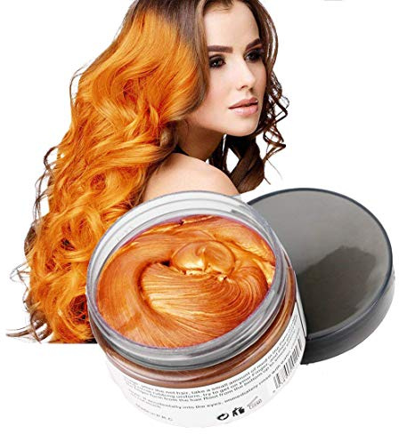 Temporäre Haarwachs Farbe, OCHILIMA Haarwachs Frisur Farbstoff Schlamm, natürliche Inhaltsstoffe Waschbare Haarstylingcreme für Männer Frauen Farbwachs 120g /4,23 Unzen