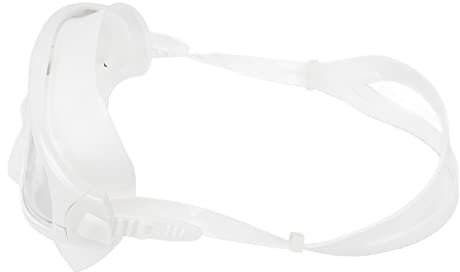 Naroote Taucherbrille, Antibeschlag-Tauchermaske für Erwachsene, Hochfester Gürtel (Weiß)