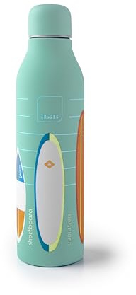 IBILI Botella termo doble pared Surf Leash 500 ml, Acero Inoxidable 18/10, Doble pared, Reutilizable