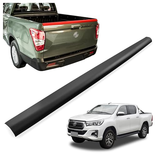 CHROMEMASTER Copertura per il Bordo del Cassone Pick-up Compatibile con Toyota Hilux PRE-FL 2016-2020 | Striscia Protettiva per il Bordo di Carico; Protezione Paraurti, Protezione Contro i Danni