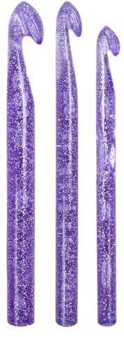 Crochets, ensemble de crochets - Crochet à tricoter ergonomique 10,0 mm 12,0 mm 15,0 mm,Crochets pour débutants adultes, outils d'aiguilles à Crochet en à paillettes, crochets ergonomiques pour les am