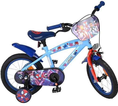 Volare Paw Patrol Kinderfahrrad 12 | 3–5 Jahre | 2 Handbremsen, abnehmbare Stützräder, Kettenschutz & Reflektoren | Verstellbarer Sattel | Geschenk für Mädchen & Jungen