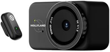 Hollyland Lyra Webcam: UHD 4K Webcam für PC & Mac, 1/1.5 Sensor, Autoframing, PDAF,Ideal für Live-Streaming, Video Calls & Gaming - Kompatibel mit Zoom, Teams, Twitch (inkl. Lark A1 Mikrofon)