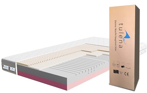 TULENA NOX Matelas 80 x 200 cm en Mousse Confort Dure H4 + H5 Comfort Plus 18 cm Matelas réversible Housse antibactérienne avec Fermeture éclair