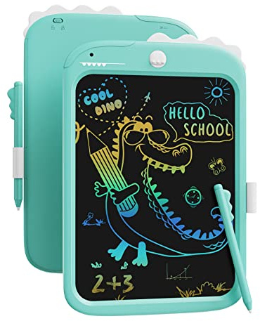 Tableta de escritura LCD Unicorn para niños - Juguetes para niñas de 3 4 5 6 7 8 años, tablero de garabatos reutilizable con lápiz capacitivo, juguetes educativos de aprendizaje para niños (Azul)