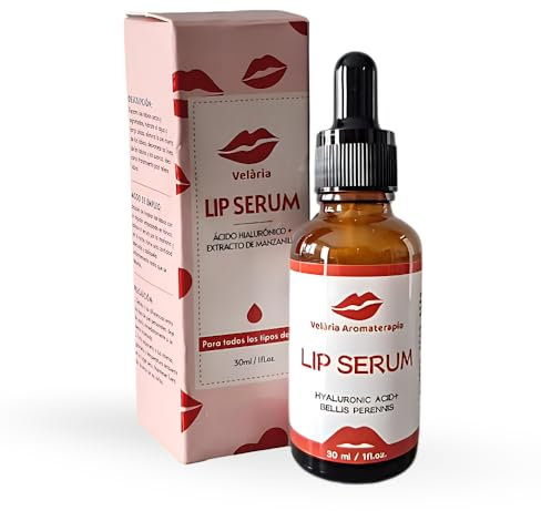 Lip Siero Labial con Acido Ialuronico, Retinolo ed Estratto di Gelsomino e Margherita. Post Trattamento imbottitura labbra 30 ml marca spagnola. Non appiccicoso