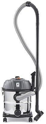 GEEPAS Wet & Dry Vacuum Cleaner | 20L Iron Tank 19Kpa Suction Hepa Filter 4.5m Cable Portable Cord Storage | Powerful Blow Function for Car Garage Workshop Home Cleaning Carpet | 2 Year Warranty 1400W