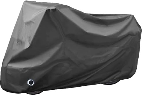 Motorcycle Cover Waterproof, Outdoor Motorbike Cover with Lock-Holes, All Season Protection Motorbike Vehicle Covers Fits up to 97 Motorcycles, Size 2XL - Black