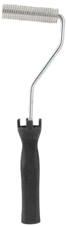 OEBUAFI Rodillo de Laminación de Fibra de Vidrio, Herramienta de Paleta de Burbujas de Fibra de Vidrio, de ABS de Aleación de Aluminio, para Molde de Resina, Bañera Compuesta, (Rollo de diámetro