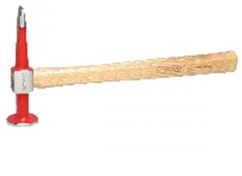 KS Tools 140.2136 Marteau débosseler panne droite tête ronde plate en acier polie