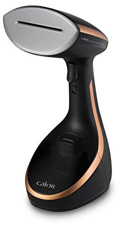 Calor Défroisseur à main Access Steam Care - Tête chauffante anguleuse - 3 niveaux de vapeur - Planche verticale DT9100C0, Noir / Cuivre