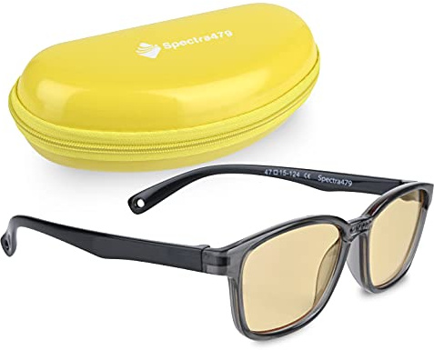 Spectra479 Blue Light Blocking Glasses for Kids - Computer Glasses for Boys and Girls, Durable Lightweight Design Reduce Eyestrain and Headaches (Daytime)