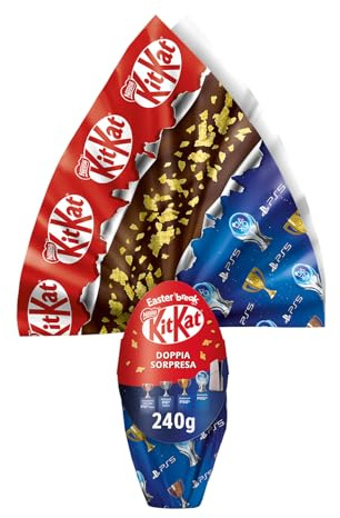 KITKAT Uovo di Pasqua 2026 Cioccolato al Latte con Wafer, Sorpresa e 1 KitKat Bunny 240g