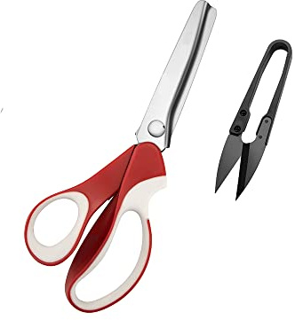 Pinking Shears by Astrowinter - Zig-zag Scissor for Fabric Leather & Paper - Pinking Dressmaking Sewing Scissors AW-046-UK-C