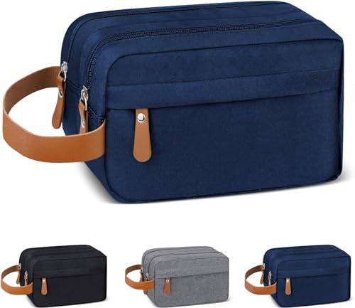 Beauty Case für Reisen - Multifunktionaler Kulturbeutel für Damen und Herren, tragbar, marineblau