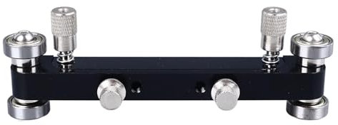Tissting Gitarrmutter sander 15,5 cm, svart metall gitarr bro sadel, akustisk gitarrmutter slipverktyg för låg gitarr (svart)