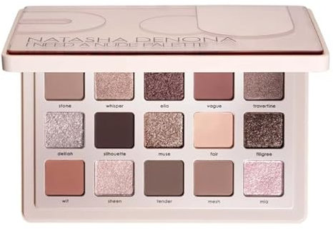 NATASHA DENONA Bella, 15 palette di ombretti originali I NEED A PALETTE (I NEED A NUDE EYESHADOW PALETTE, 16,7 g (1 confezione)