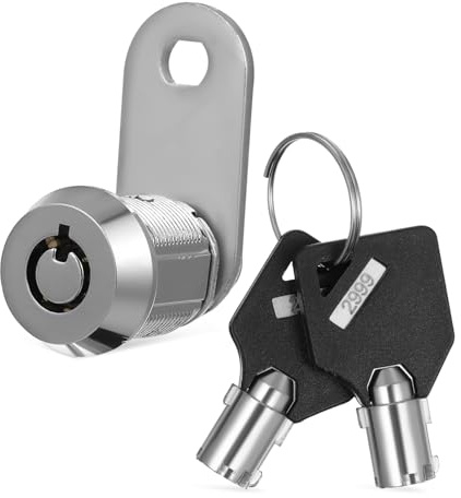 HONITANO Tubular Safe Lock with Keys Compact Furniture Lock for Rv Cabinets and Compartments Secure Tamper Protection for Vending Machines and Storage