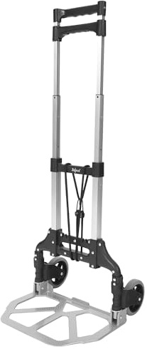 Zelsius Diable pliable jusqu'à 75 kg | Diable pour caisses à boissons, chariot de transport, diable à bagages | Chariot à bois de cheminée, diable d'escalier, diable à sac pliable | Diable de