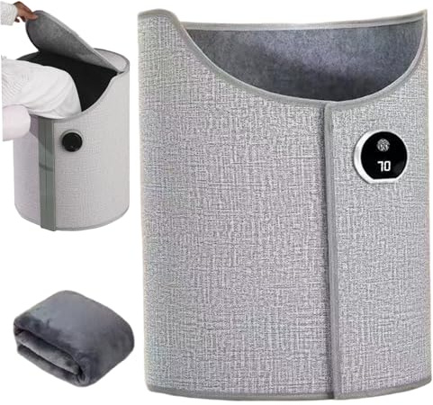 Chauffage sous le bureau, chauffage sous le bureau, 5 niveaux de température, chauffe-pieds électrique silencieux avec thermostat et minuterie, chauffe-jambes portable pour le et la maison