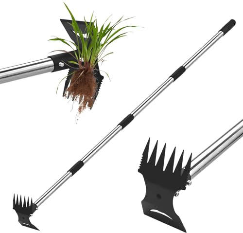 WEXFFU 148.5 Cm Strumento Per Rimuovere Le Erbacce Con Manico Lungo 2 In 1