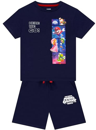 Super Mario Camisetas Para Niño, Camisetas Y Shorts Para Niño, Ropa Niños, Azul Marino 5-6 Años